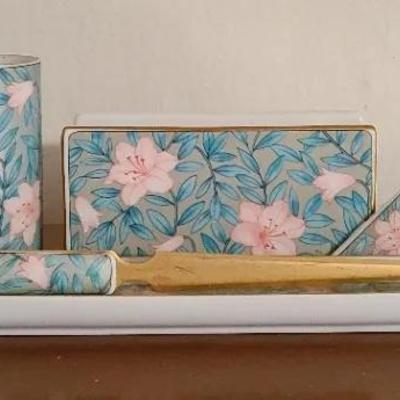 Otagiri Serenade Lily Letter Opener & Desk Accessory Set