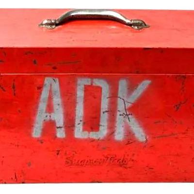Vintage "Snap-On" Metal Tool Box