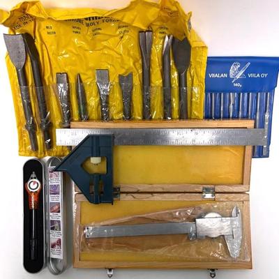 Versatile Tool Collection: Precision Measurement, Filing, Cutting, and Repair