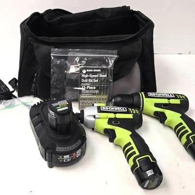 "Rockwell" Cordless Drill Driver Set 