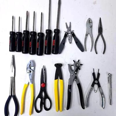 Screwdrivers, Pliers, Leather Hole Punch, and Others