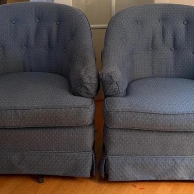 Pair Of Club Chairs