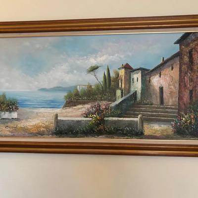 Rossini Mediterranean Landscape Oil Painting