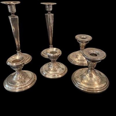 Weighted Sterling Candle Holders