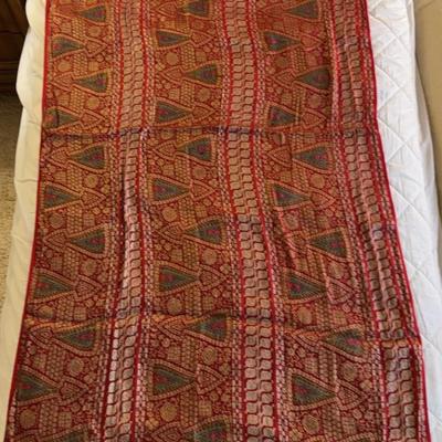 Silk Printed Saree with Tribal Design