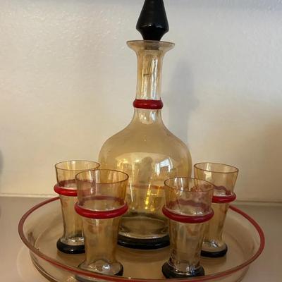 Vintage Glass Decanter Glassware