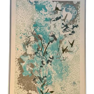 'Turquoise Falls' Artist Proof by Artist Pang Tseng-Ying