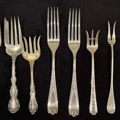 Vintage And Antique Sterling Silver Forks