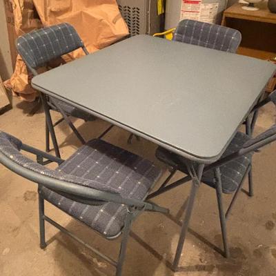 Cosco Folding Table And 4 Folding Chairs
