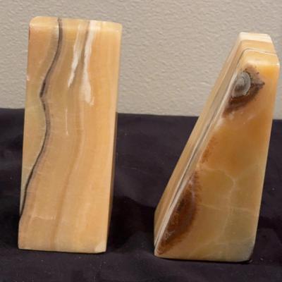 Onyx Stone Bookends