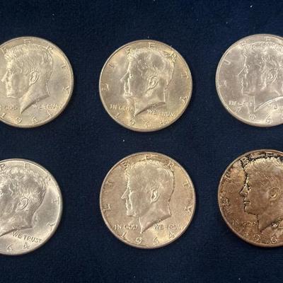 1964-D Kennedy Half Dollars