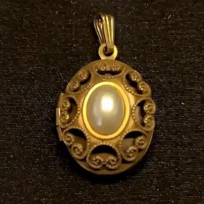 Antique Victorian Locker Pendant 