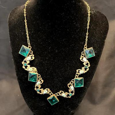 Art Deco Neiger Brothers Czech Necklace 