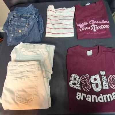 Texas A & M Shirts Size L, White Pants Size 8P-12, Jeans Size 8-10 & More 