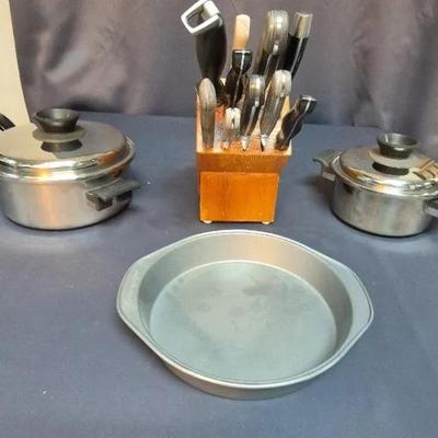 Vibtage Riyal Queen 2 Quart Stainless Steel Saucepan W/pan, Amway Kitchen Stainless Steel Pan, More 