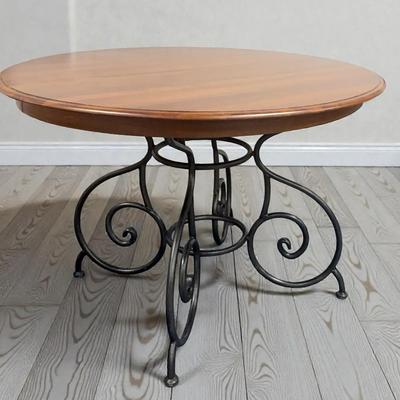Ethan Allen Round Kitchen Table With Leaf