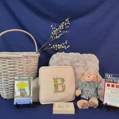 Plush Bedrest Pillow Cross Stitch Embroidery Pillow Books & More 