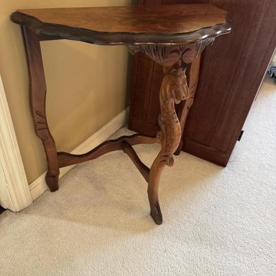 Sale Photo Thumbnail #149: Sea Horse carved accent table 