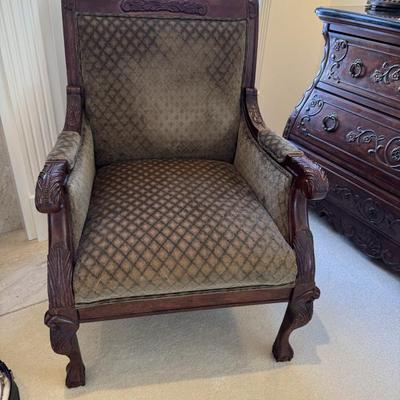 Sale Photo Thumbnail #49: Fairfield chair with wood accent 