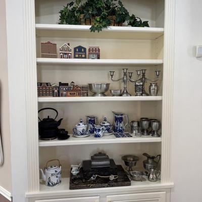 Sale Photo Thumbnail #169: Teapots, pewter and glass 