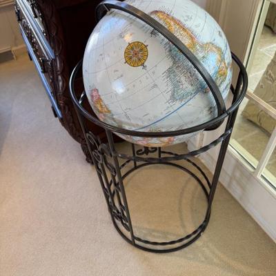 Sale Photo Thumbnail #60: Globe on metal stand