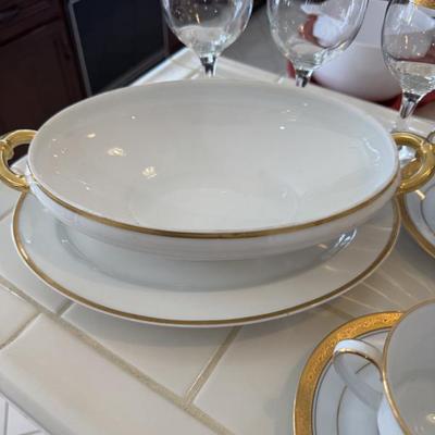 Sale Photo Thumbnail #17: Limoge France Serving Dish with Under Plate 