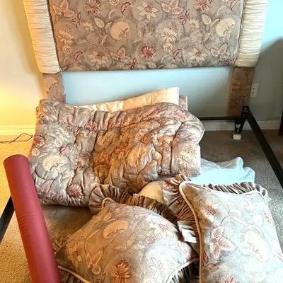 Custom headboard matching bedding