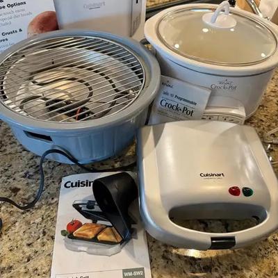 Cuisinart sandwich maker crock pot & rival indoor grill