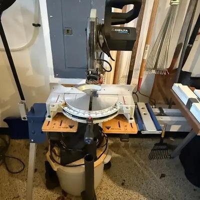 Delta shopmaster 10 in compound miter saw stand