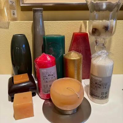 Candles candle holders