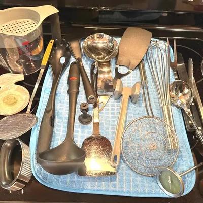 Various kitchen utensils and gadgets