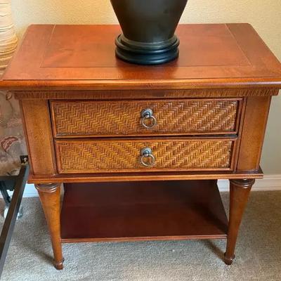 Pair of stanley furniture co bedside tables