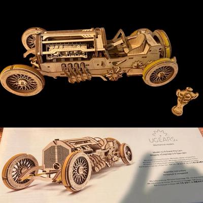 Ugears u 9 grand prix 3d wooden model car