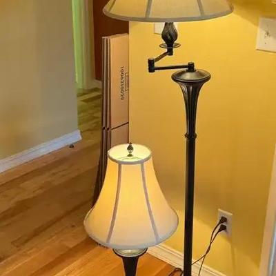 Floor lamp with matching table lamp
