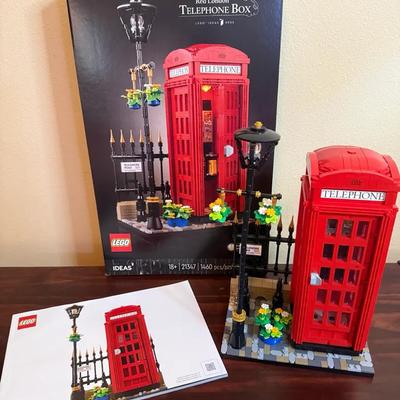 Lego ideas 21347 red london telephone manual & box