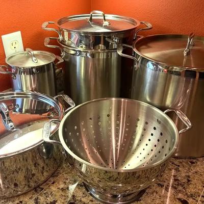 All clad pots colander