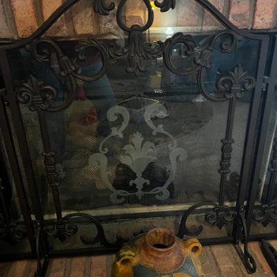 Sale Photo Thumbnail #5: Wrought Iron Fireplace Screen