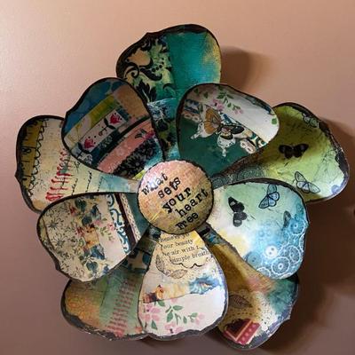 Sale Photo Thumbnail #11: Hand Painted Paper Decor