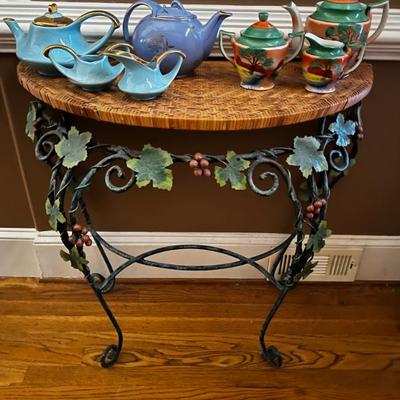 Sale Photo Thumbnail #10: Wrought Iron Console Table