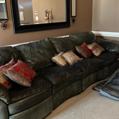 Sale Photo Thumbnail #2: Leather Sectional 
