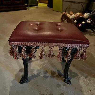Claw foot foot stool