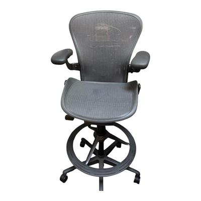 Sale Photo Thumbnail #48: Herman Miller Aeron Stool with a mesh back and seat