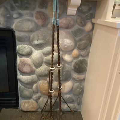 Pair of Vintage Lightening Rods with Twisted Shafts