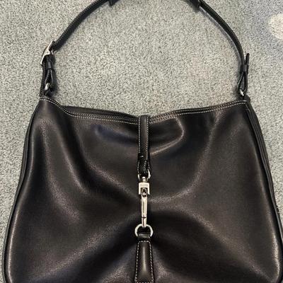 Coach Black Leather Shoulder Bag | Classic Hobo Style | Authentic