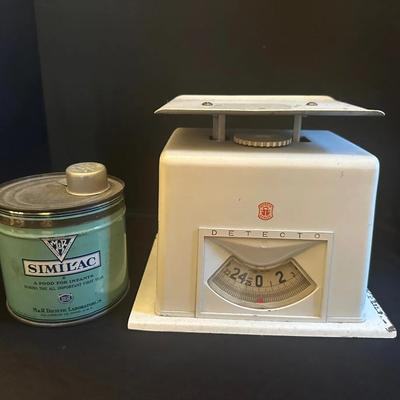 Vintage Detecto Baby Scale with Similac Infant Formula Tin