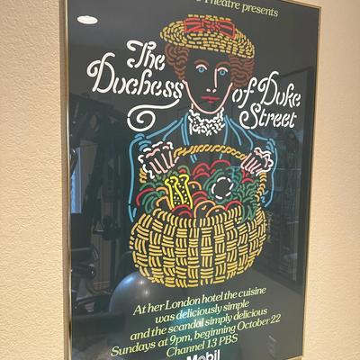 Masterpiece Theatre “The Duchess of Duke Street” Framed Poster – PBS Promotional Art
