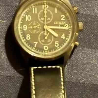 Citizen Eco-Drive Chronograph Pilot-Style Wristwatch