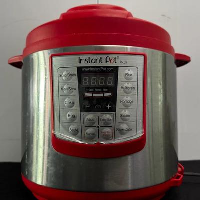 Instant Pot IP-LUX Electric Pressure Cooker – Red Stainless Steel (6-Qt Class)