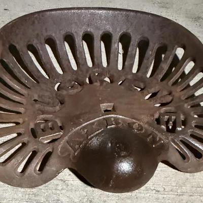 Antique Cast Iron Tractor / Implement Seat – Buckeye Pattern