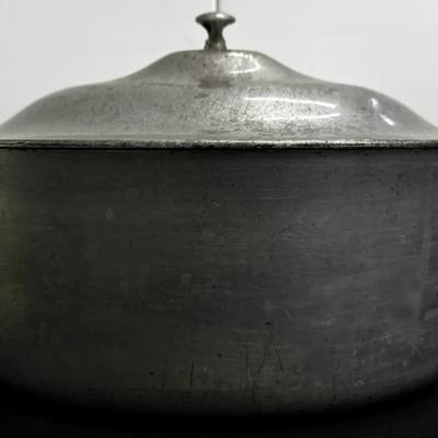 Vintage Cast Aluminum Oval Stock Pot with Lid
